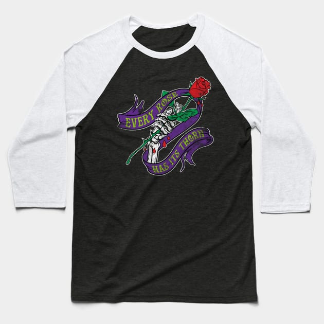 Every Rose Has Its Thorn Baseball T-Shirt by GMay